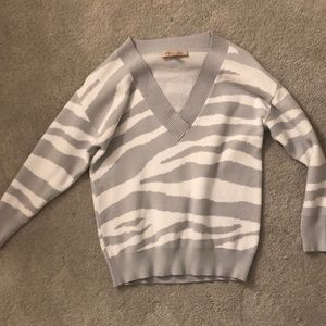 zebra print sweater
